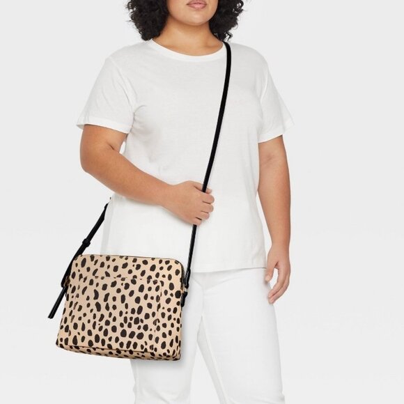NWT Universal Thread Cayden Leopard Print Crossbody Bag - Picture 2 of 16